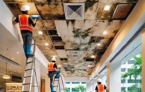 Fixing your leaking water ceiling 